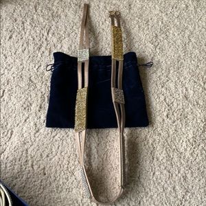 Swarovski genuine yellow/clear crystals belt, M/L